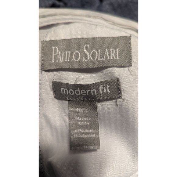 Paulo Solari Modern Fit Sz 40"x30.5" Linen Blend Lightweight Blue Casual Pants - Picture 6 of 11